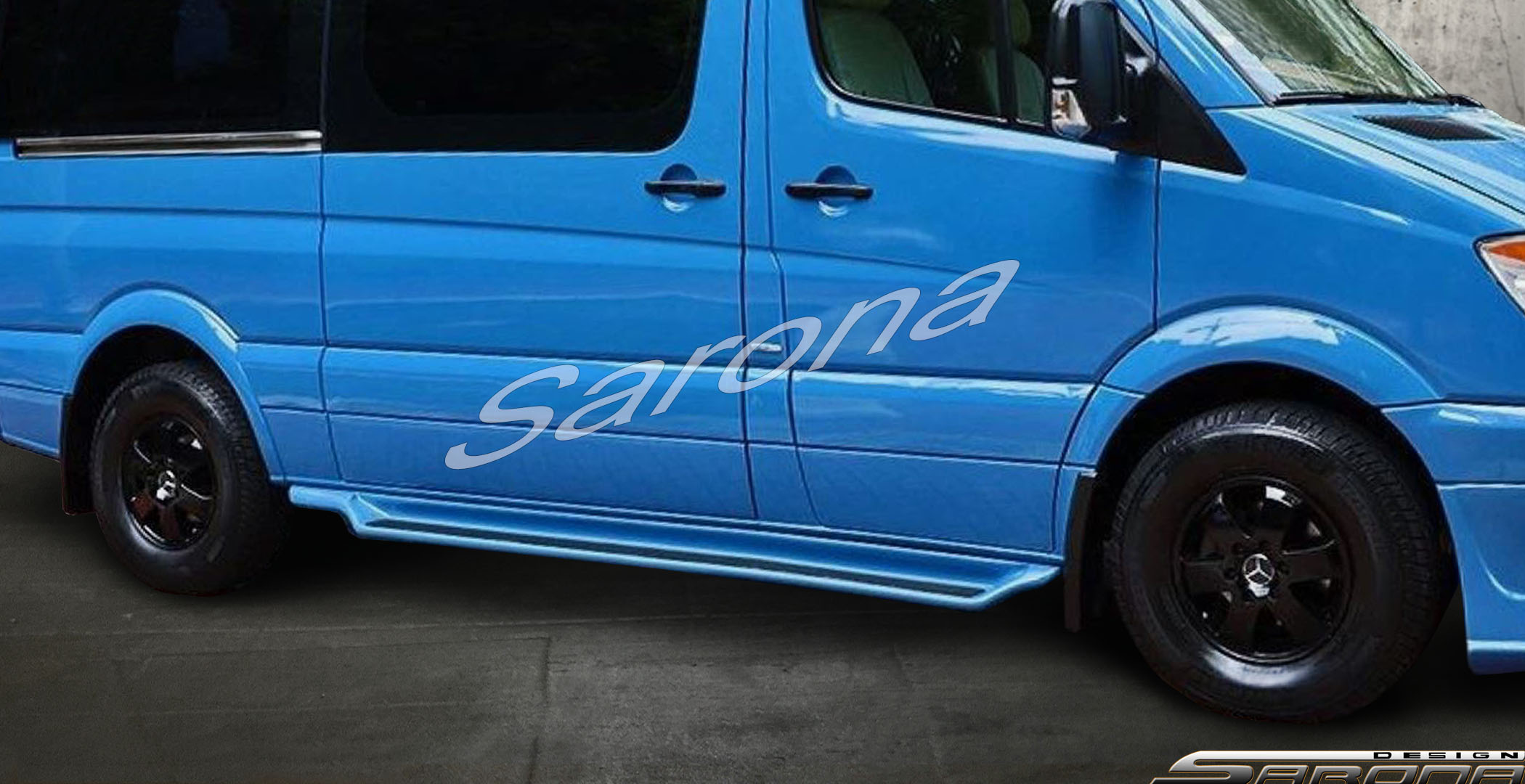 Custom Mercedes Sprinter  Short Wheel Base Running Boards (2019 - 2025) - $1190.00 (Part #MB-012-SB)